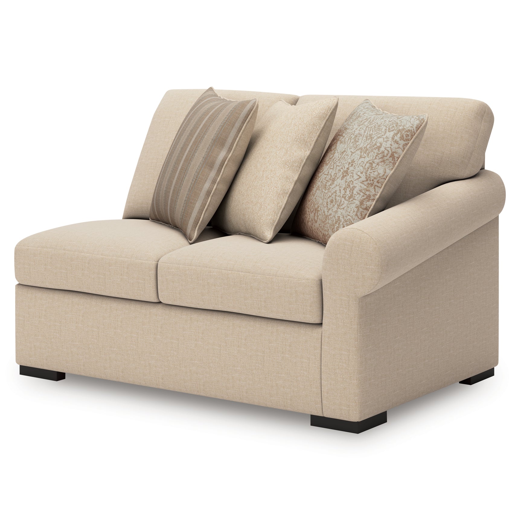 Detail of upholstery texture on LadyMae sectional with chaise