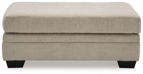 Stonemeade Ottoman head-on angled view