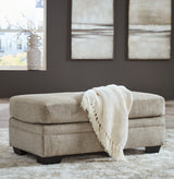 Footrest ottoman with matching upholstery