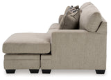 Living room showing full 3-piece taupe set arrangement