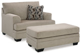 Stonemeade Taupe Chair side angle