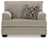 Chair seating cushion details in taupe