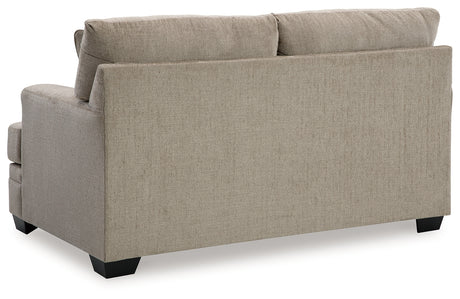 Ottoman top view showing cushion