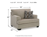 Stonemeade Taupe Sofa Loveseat Chair and Ottoman