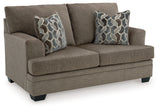 side perspective of Stonemeade Nutmeg ottoman