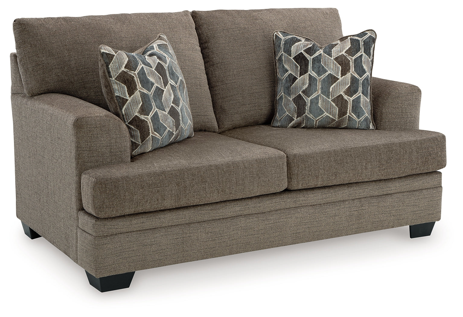 side perspective of Stonemeade Nutmeg ottoman