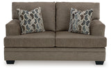 angled rear view of Stonemeade sofa and loveseat