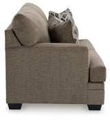 close-up of cushion detail on Nutmeg set
