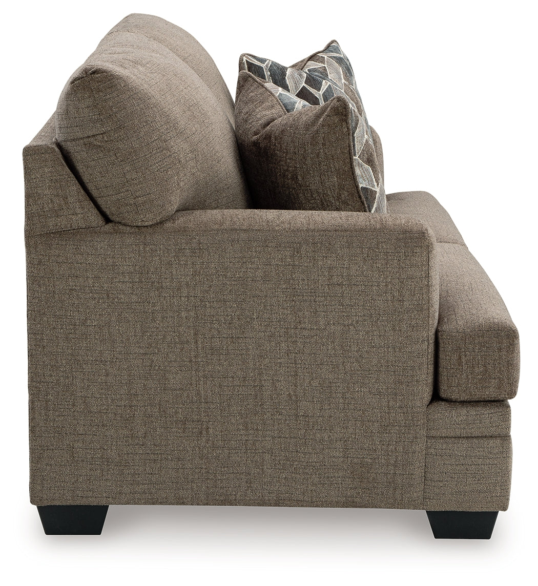 close-up of cushion detail on Nutmeg set