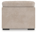 High Profile Taupe Chenille Oversized Chair rear view
