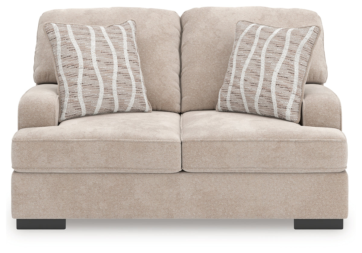 High Profile Loveseat head-on front view
