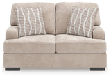 High Profile Loveseat head-on front view