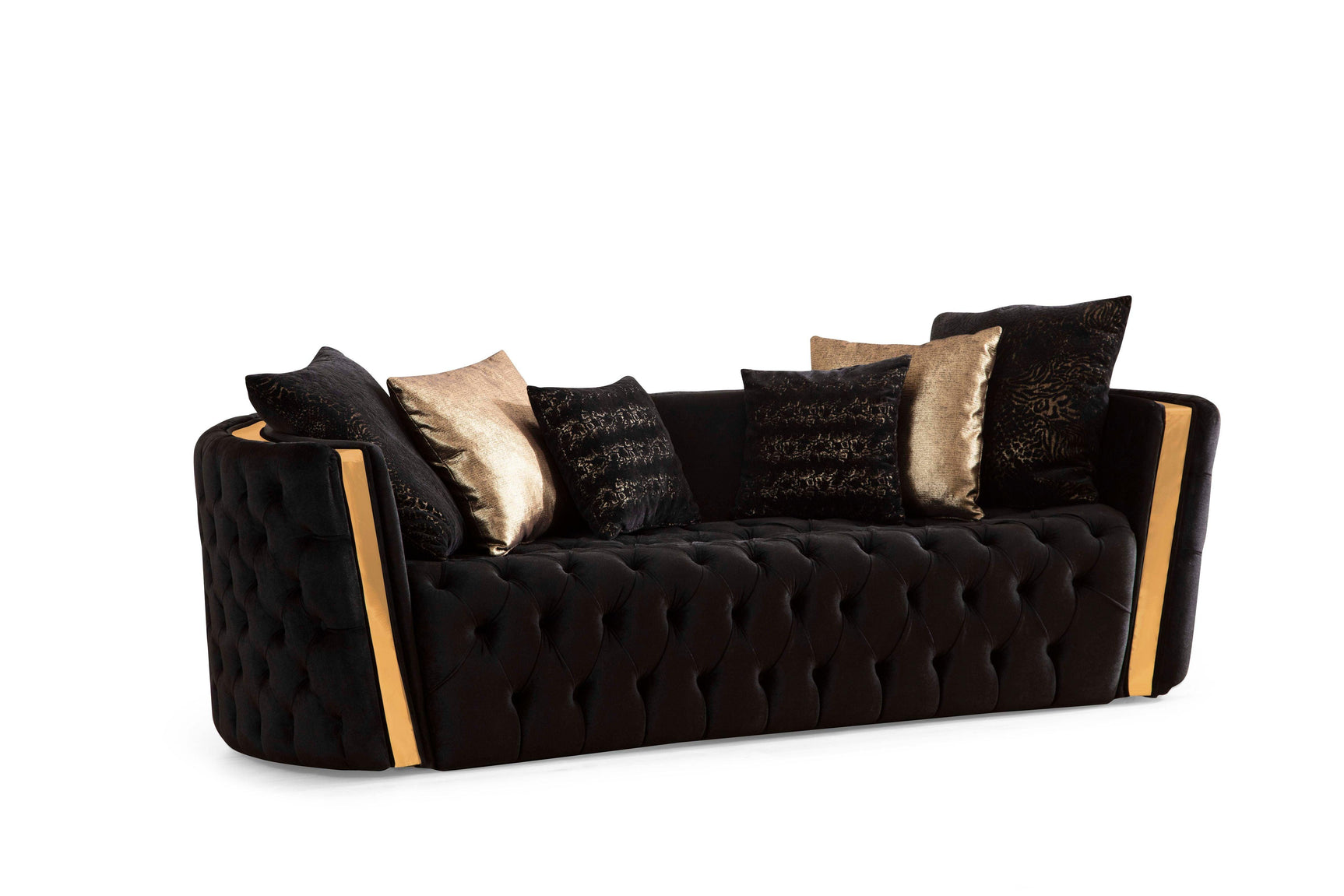 Side view highlighting armrest design