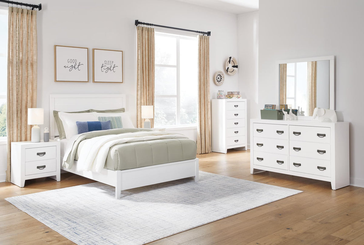 Binterglen White Full Panel Bed — product image 9