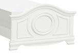 Full size Lucida White Youth Bed with clean lines