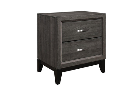 Side angle of Davi Nickel Platform Bed