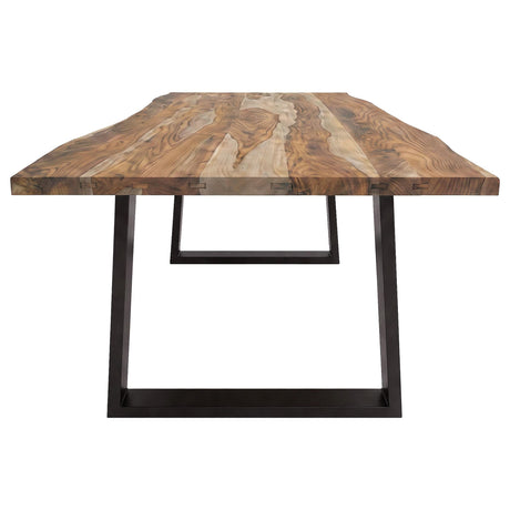 Selwyn 80-inch Live Edge Solid Wood Dining Table Light Sheesham — product image 4