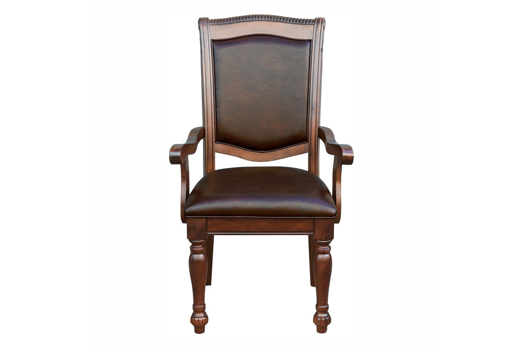 configuration including 4 side chairs and 2 arm chairs with padded seats