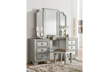 Avondale Gray Upholstered Tufted Panel Bedroom Set