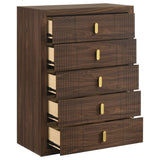 Etienne 5-Drawer Bedroom Chest of Drawers Walnut — product image 10