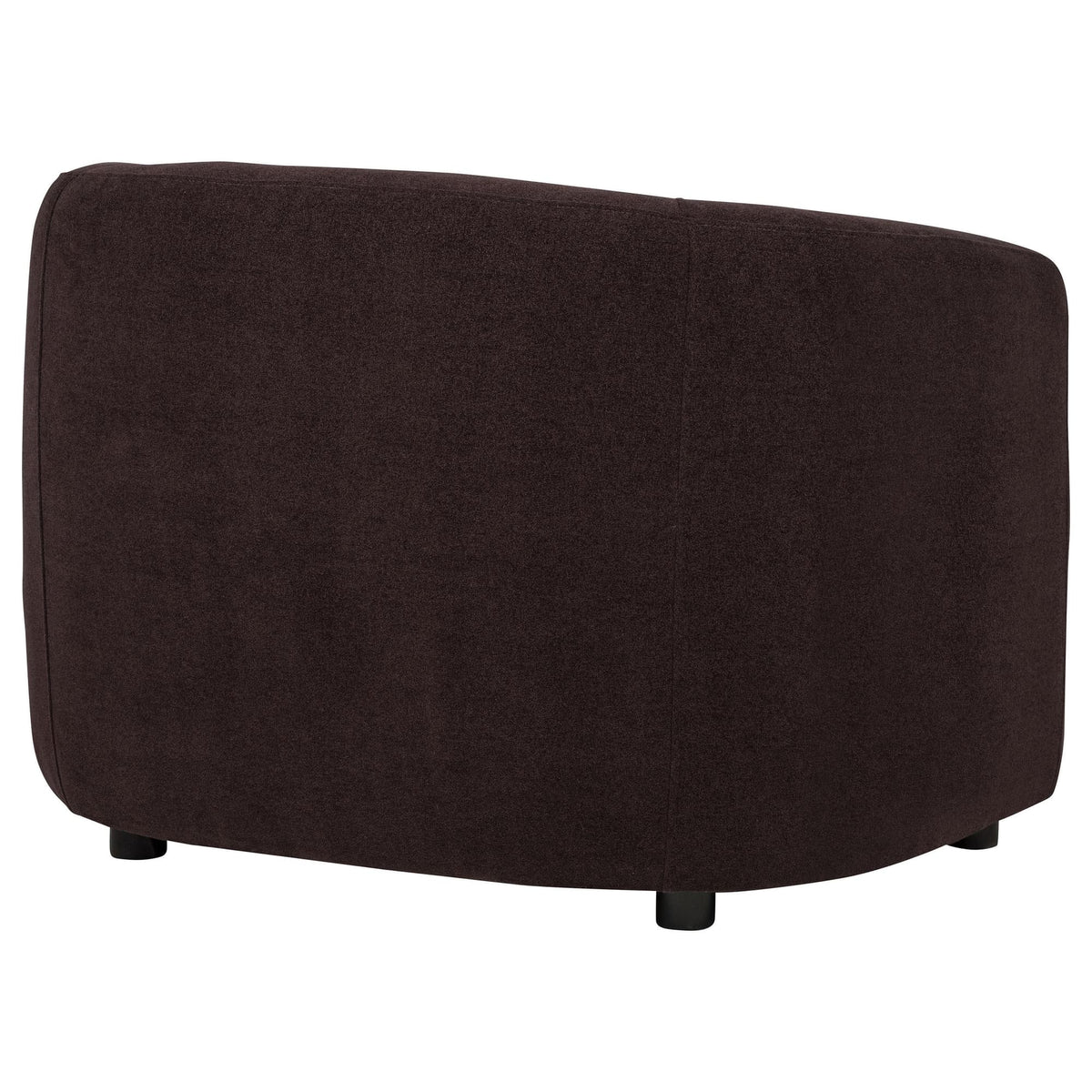 Delroy Stationary Accent Chair in Aubergine Polyester Upholstery — product image 6