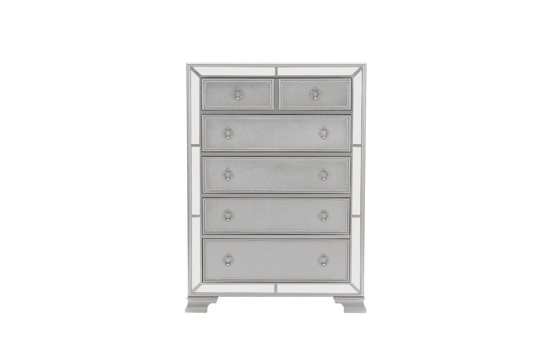 Avondale Gray Upholstered Tufted Panel Bedroom Set