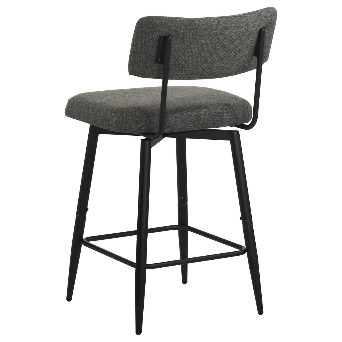 Levine Grey Fabric Upholstered Swivel Counter Chair Set of 2 — product image 6