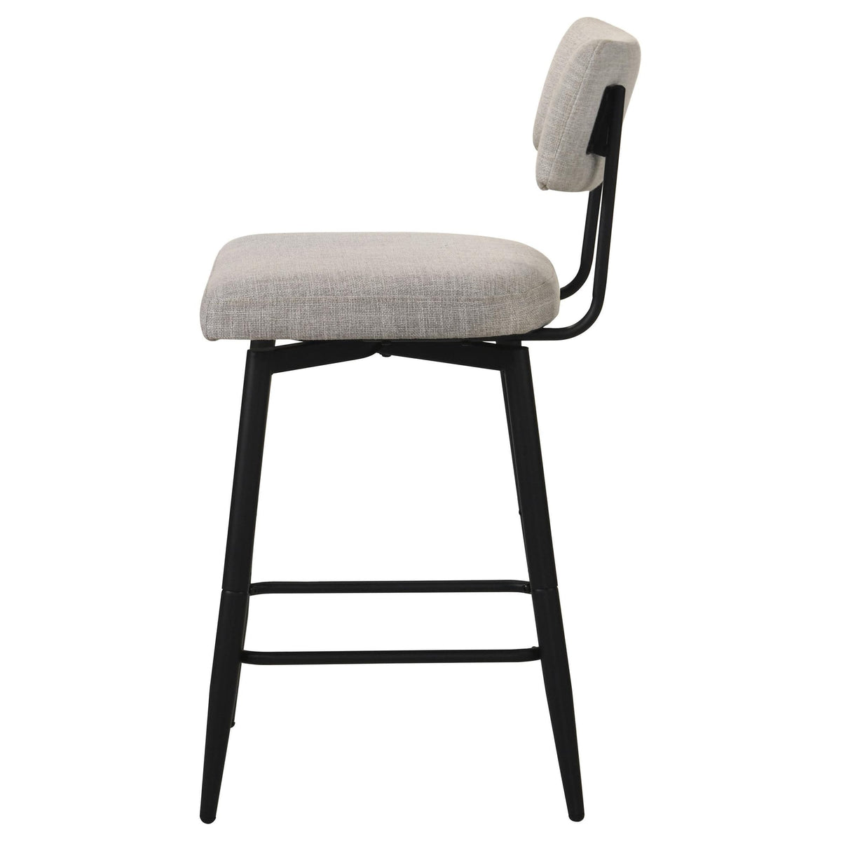 Levine Cream Fabric Upholstered Swivel Counter Chair Set of 2 — product image 5