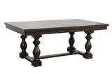 Reid Neutral Fabric Rectangular Dining Room Set side angles