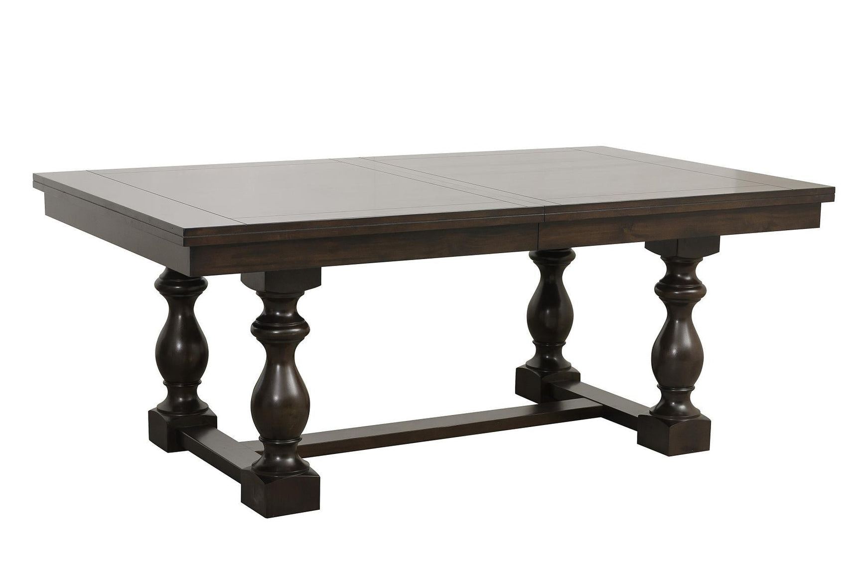 Reid Neutral Fabric Rectangular Dining Room Set side angles