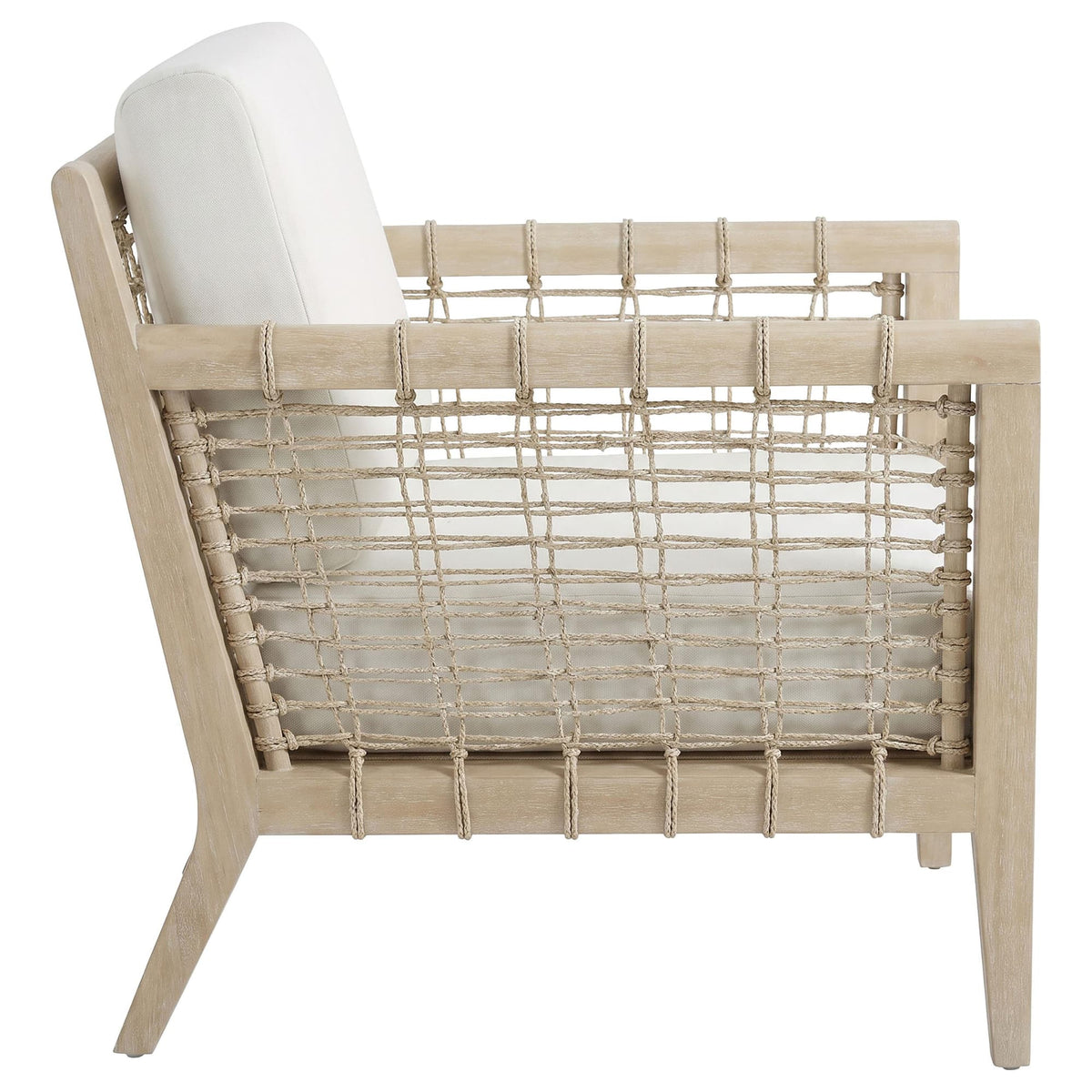 Cantu Seagrass Accent Chair White and Weathered Natural — product image 7