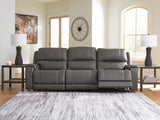 5Z - Pittson Anchor Leather 3-Piece Power Sectional Reclining Sofa - image 3