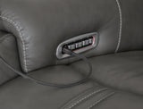 5Z - Pittson Anchor Leather 3-Piece Power Sectional Reclining Sofa - image 5