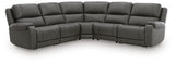 5Z - Pittson Anchor Leather 5-Piece Power Reclining Sectional view 5