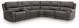5Z - Pittson Anchor Leather 6-Piece Power Reclining Sectional view 4