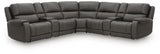 5Z - Pittson Anchor Leather 7-Piece Power Reclining Sectional view 4