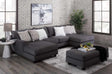 Flas Gray Sectional sofa main front view