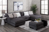 Flas Gray Sectional sofa main front view