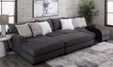 Flas Gray Sectional sofa upholstery close-up