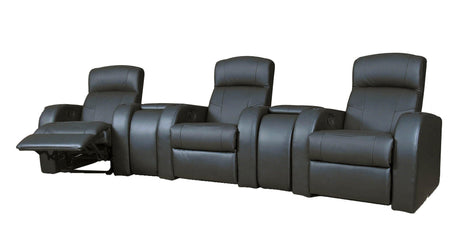 Close-up of Cyrus lounge chair stitching and leather upholstery