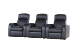 Cyrus Black Upholstered Recliner Living Room Set side detail