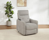 Dayes Recliner side view showing power lift mechanism