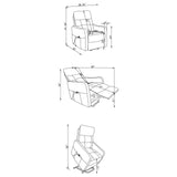 Dayes Recliner in living room setting