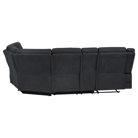 USB charging ports on sofa control panel