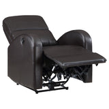 Reclined position of Grant power recliner chair