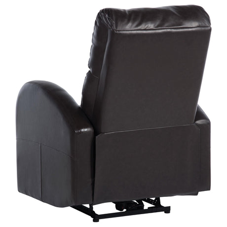 Close-up of plush foam cushioning on seat