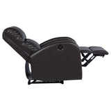 Track arm design with leatherette finish