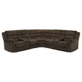 Storage lift-top console of Atkinson sectional sofa