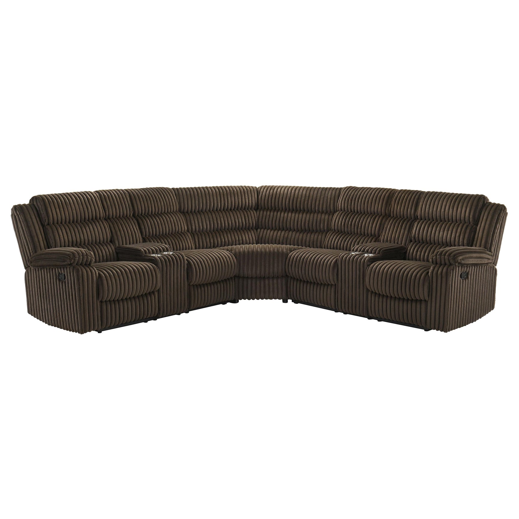 Storage lift-top console of Atkinson sectional sofa