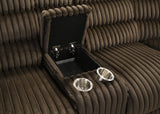 Back view of Atkinson reclining sectional sofa